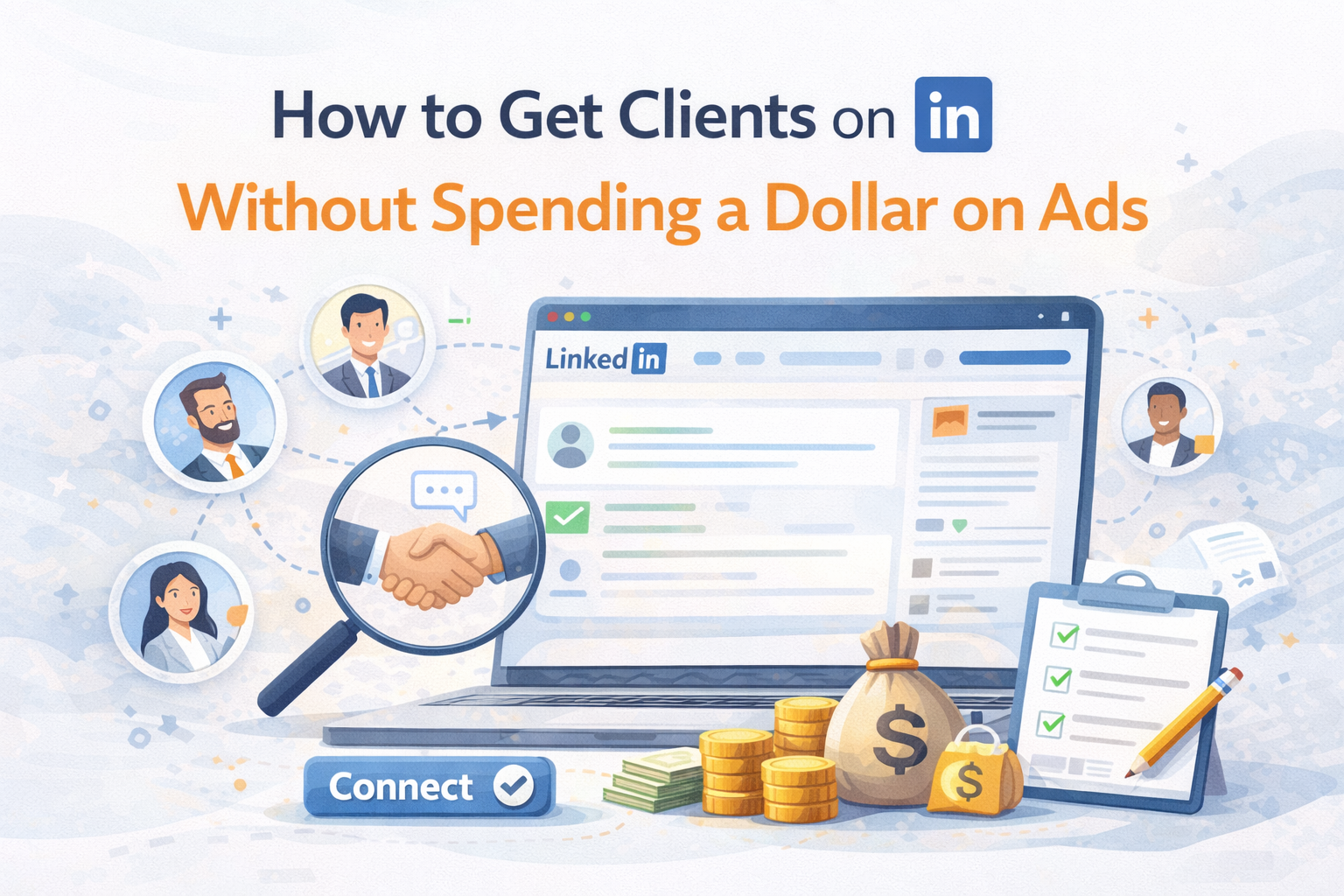 How to Get Clients on LinkedIn Without Spending a Dollar on Ads (And Without Being Annoying About It)