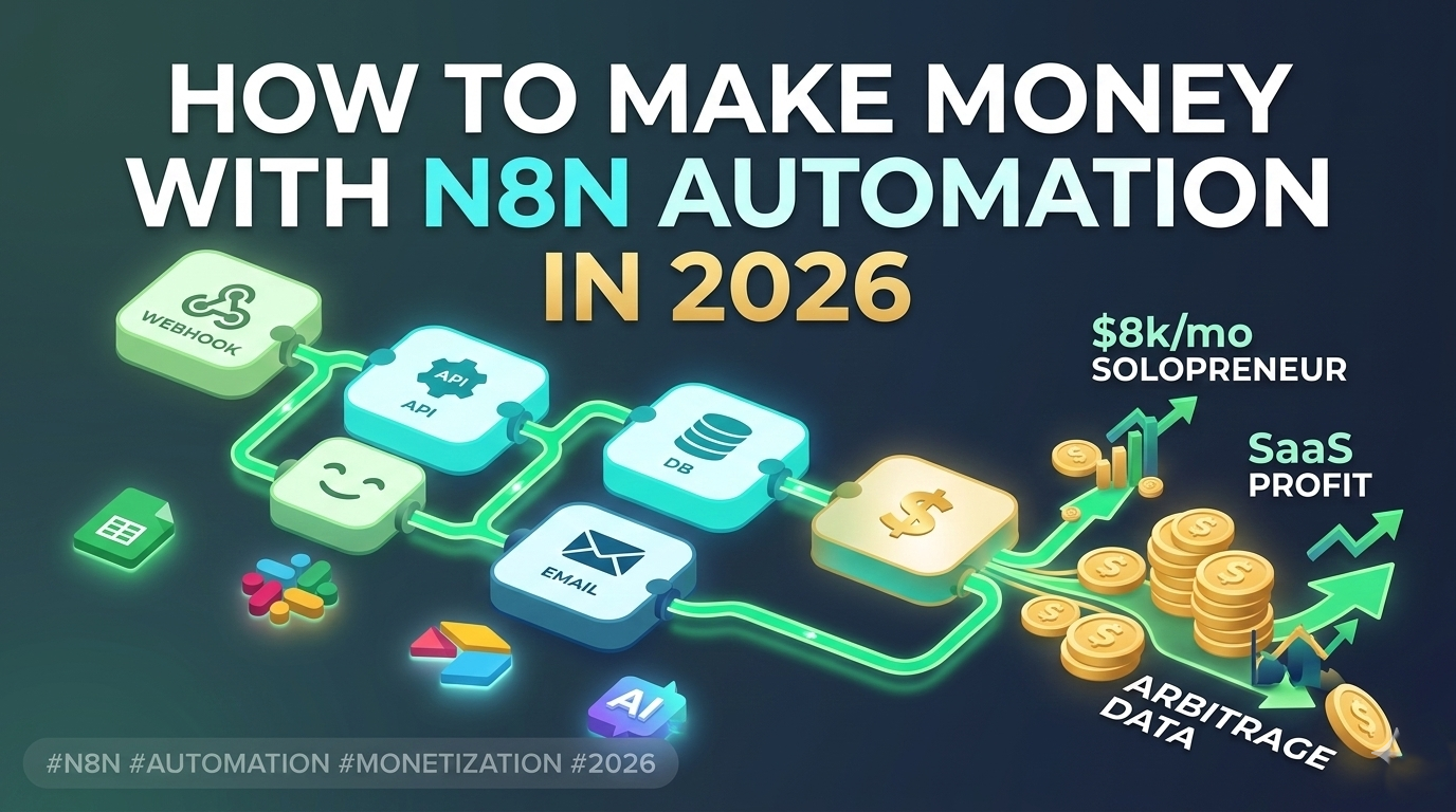 How to Make Money with n8n in 2026: 5 Methods, Real Rates, First Client