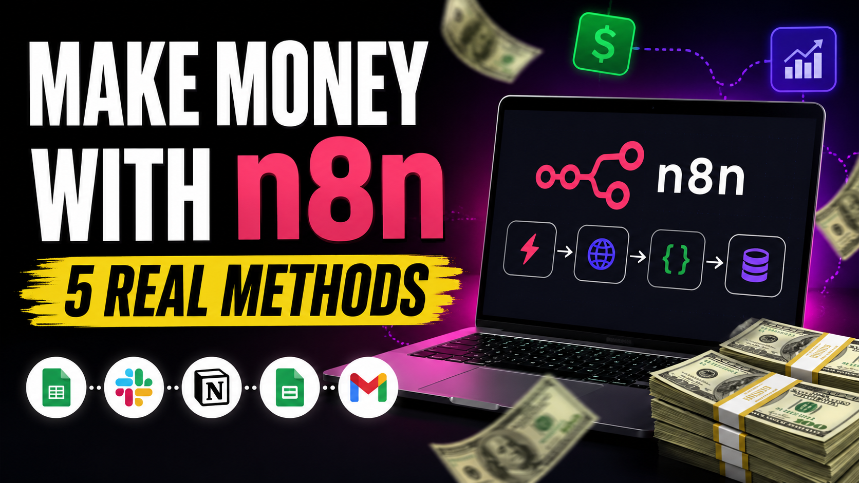 How to Make Money with n8n in 2026: 5 Methods, Real Rates, First Client
