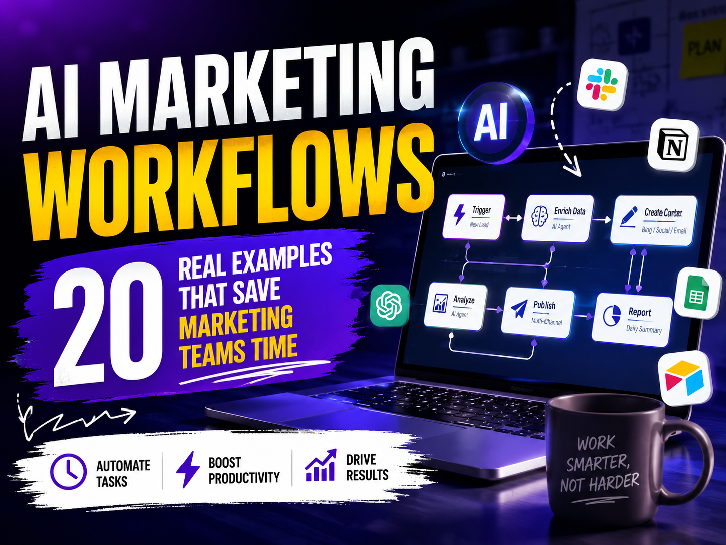 AI Marketing Workflows: 20 Real Examples That Save Marketing Teams Time