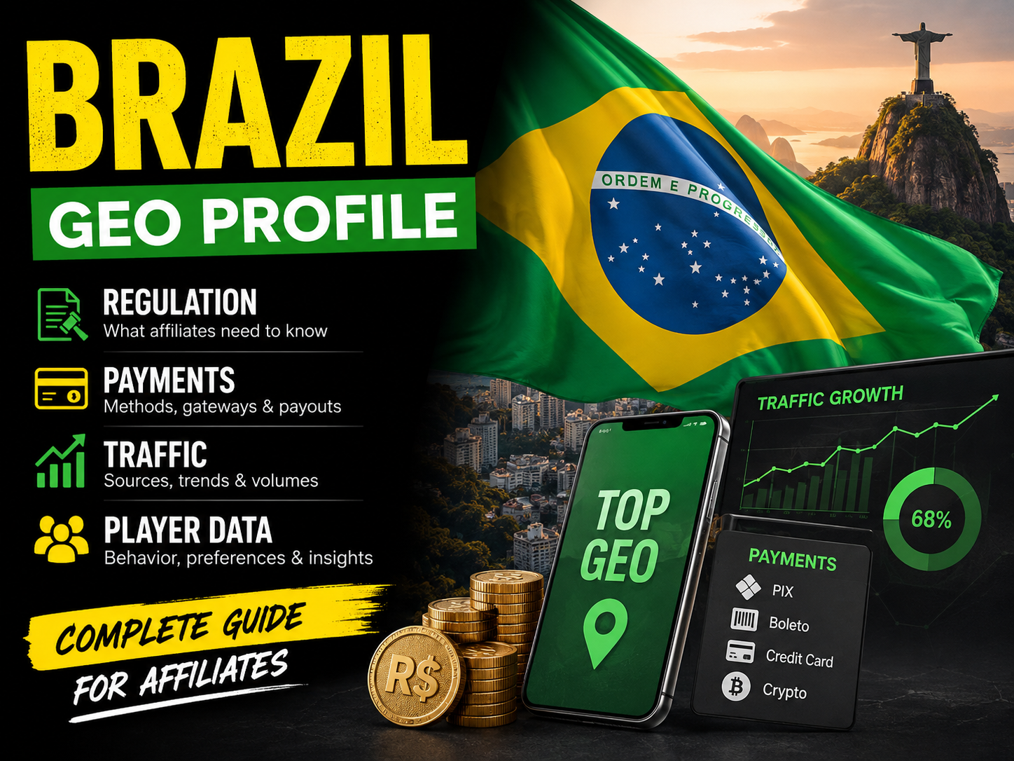 Brazil GEO Profile: Regulation, Payments, Traffic & Player Data for Affiliates