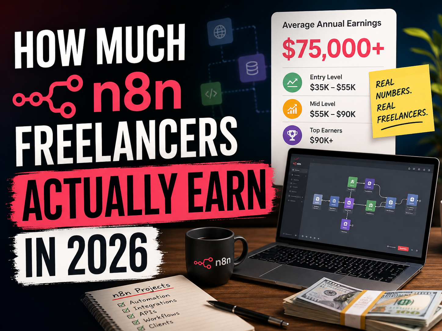 How Much n8n Freelancers Actually Earn in 2026