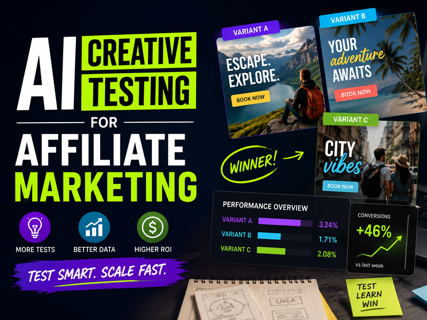 AI Creative Testing for Affiliate Marketing: How to Find Winning Angles Faster